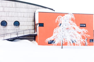 Luftsportzentrum auf der Wasserkuppe im Winter, Rhön, Hessen, Deutschland, Europa, Luftsportzentrum auf der Wasserkuppe im Winter, Rhön, Hessen, Deutschland, Europa,